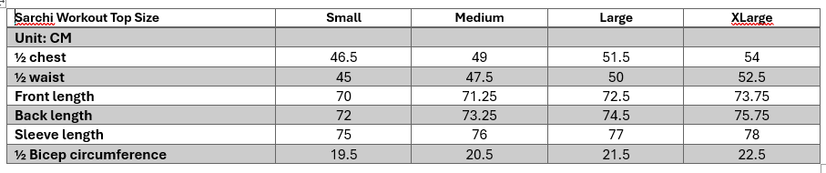 Sarchi Workout Top Black